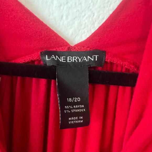 Lane Bryant Orange V-Neck Sleeveless Size 18/20 - Picture 3 of 6